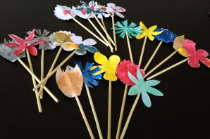 Цветы на палочке