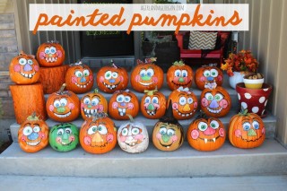 Украшение тыквы на осеннюю ярмарку