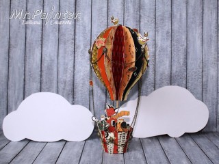 Воздушный шар из листьев