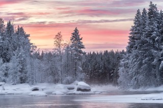 Зимний северный пейзаж