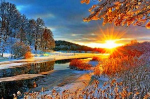 Морозное осеннее утро