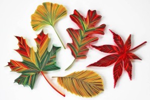 Объемные осенние листья