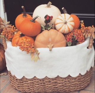 Корзина из тыквы