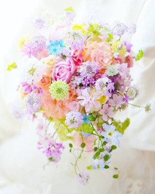 Букет в пастельных тонах