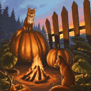 Лиса из тыквы