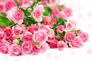 Поздравительные открытки с букетами роз