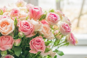 Нежный букет роз с днем рождения