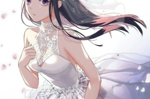 Девушка в свадебном платье арт
