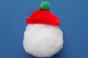 Снеговик из синельной проволоки