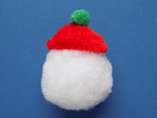 Снеговик из синельной проволоки