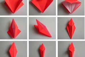 Бумажный журавлик оригами