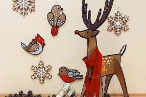 Поделка олень на новый год