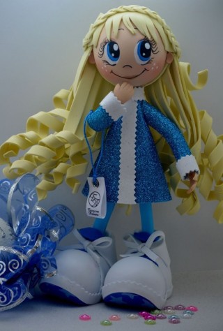 Снегурочка из фоамирана своими руками