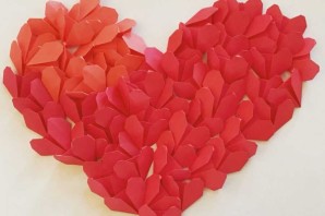 Сердце объемное из бумаги