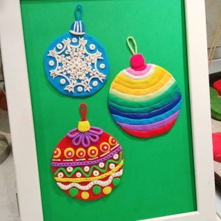 Новогодняя лепка из пластилина