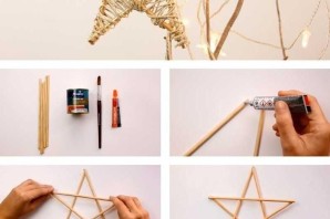 Звезда на елку своими руками