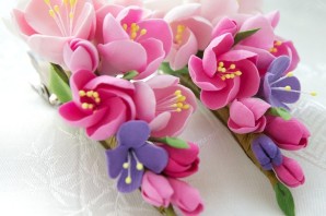 Заколки из фоамирана