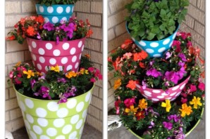 Уличный цветочный горшок