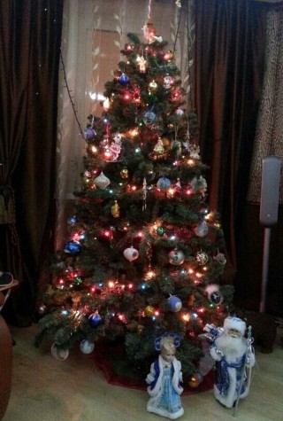 Домашняя новогодняя елка