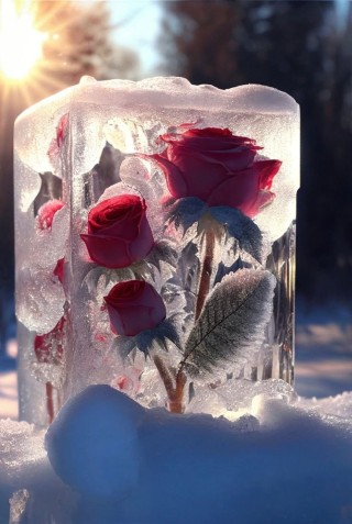 Цветок во льду