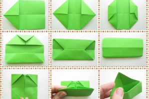 Оригами кошелек из бумаги