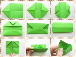 Оригами кошелек из бумаги