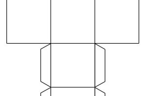 Объемный квадрат из бумаги