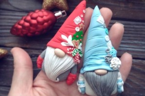 Новогодние игрушки из полимерной глины