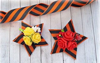 Цветы победы поделка