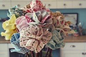 Цветы из ткани своими руками