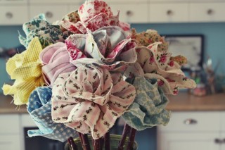 Цветы из ткани своими руками