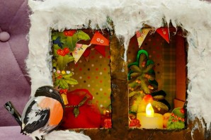 Поделка новогоднее окно