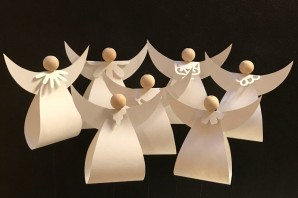 Рождественский ангел своими руками из бумаги