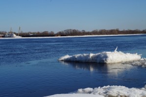 Ледостав реки волга