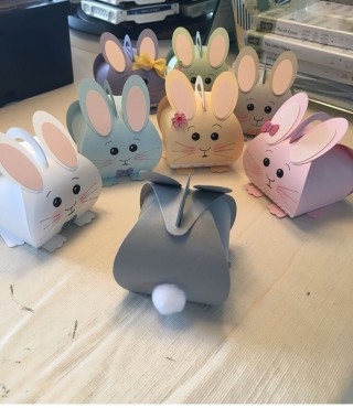 Поделка зайчик из картона