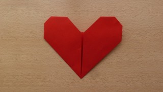 Оригами объемное сердце