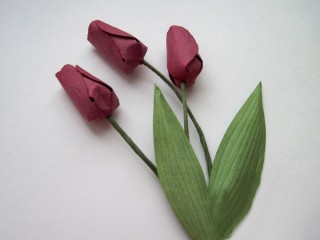 Тюльпаны своими руками из бумаги