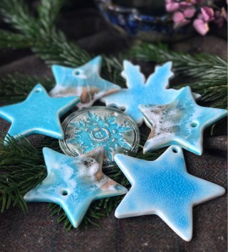 Елочные игрушки из глины