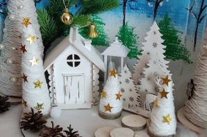 Легкая новогодняя поделка в садик