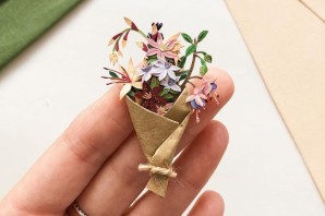 Букет своими руками из бумаги