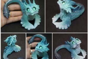 Драконы из полимерной глины