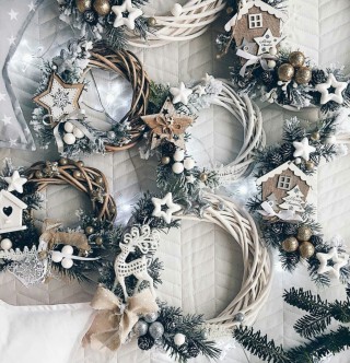 Новогодние декорации своими руками