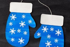 Новогодняя рукавичка поделка