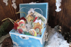 Новогодний сундучок поделка