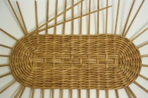 Овальное дно из бумажной лозы