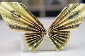 Оригами из денег