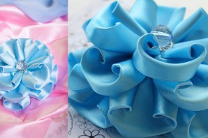 Бантики из атласных лент