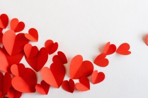 Объемные сердечки из бумаги