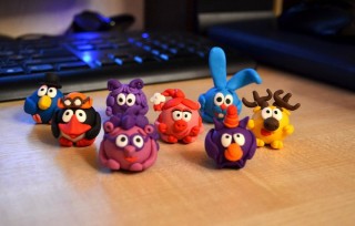 Смешарики из пластилина пошагово