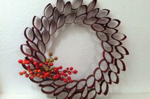 Новогодние поделки из втулок своими руками